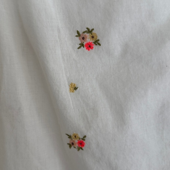 NWT Old Navy Floral Embroidered Peasant Blouse - Poetcore Romantic- size Medium - Picture 4 of 8